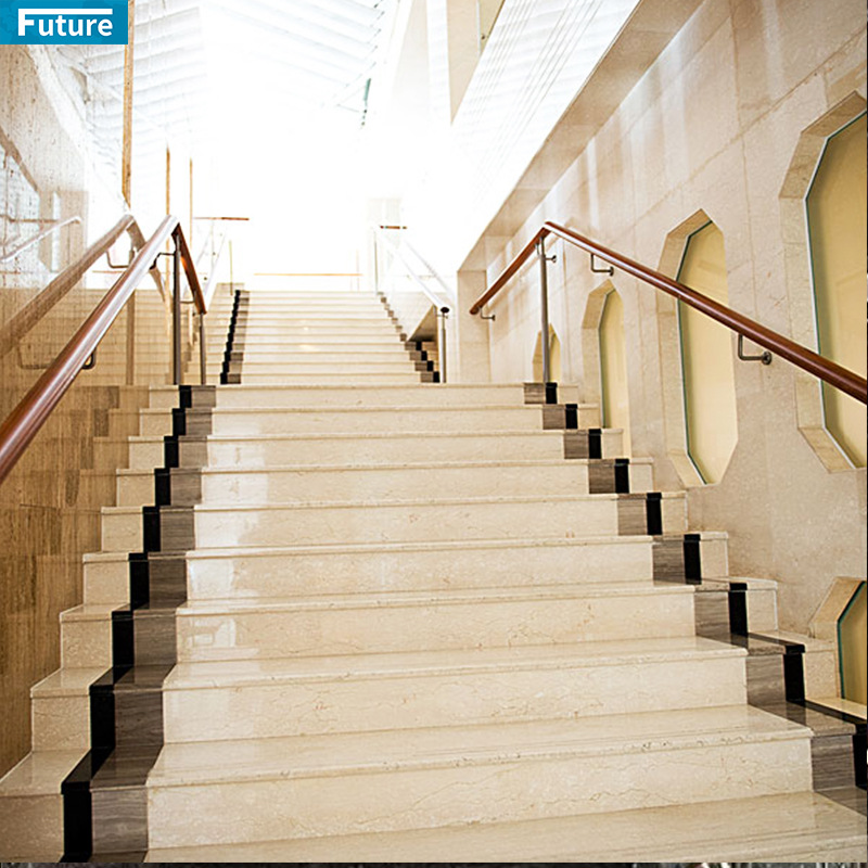 天然大理石防滑梯级别墅楼梯农村台阶楼梯踏步背景墙墙地面工厂家