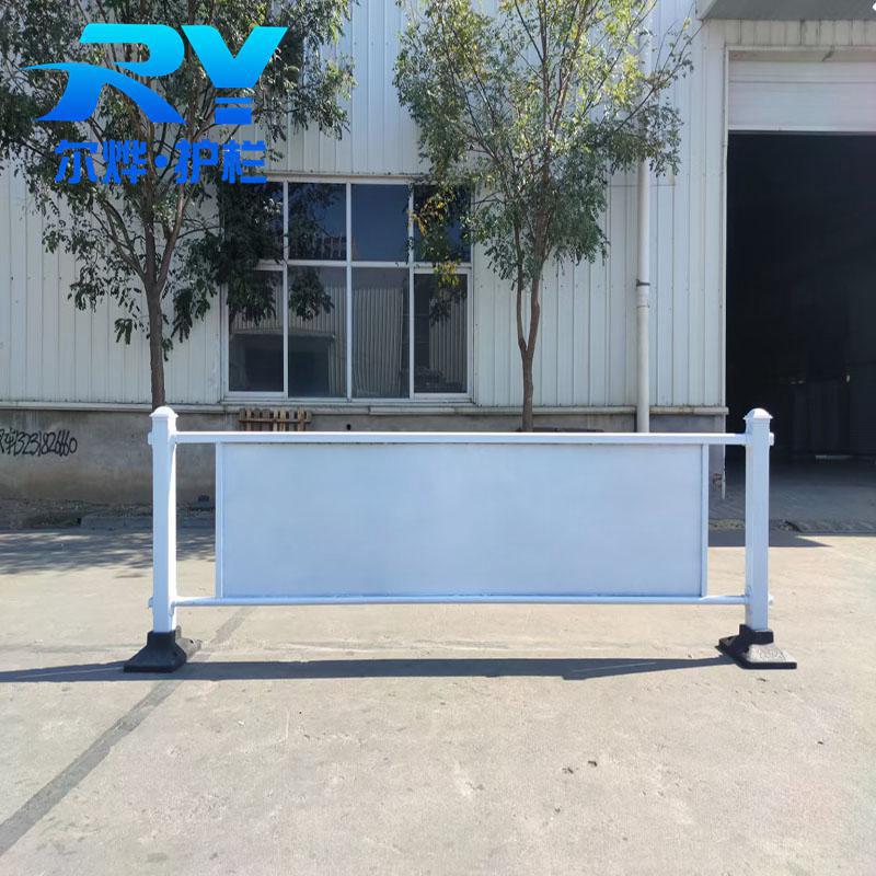 现货定制市政广告板护栏道路隔离栏小区医院隔离用护栏锌钢喷塑