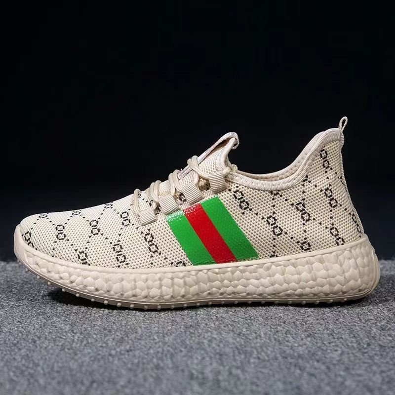Women's Shoes 2023 New Flying Woven Breathable Sports Women's Shoes Trendy All-Matching Mesh Trendy Shoes Internet Celebrity Coconut Shoes Wholesale