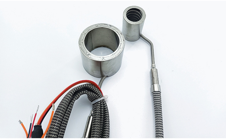 不锈钢热流道弹簧加热圈 高功率加温弹簧发热圈 内置热电偶电热圈