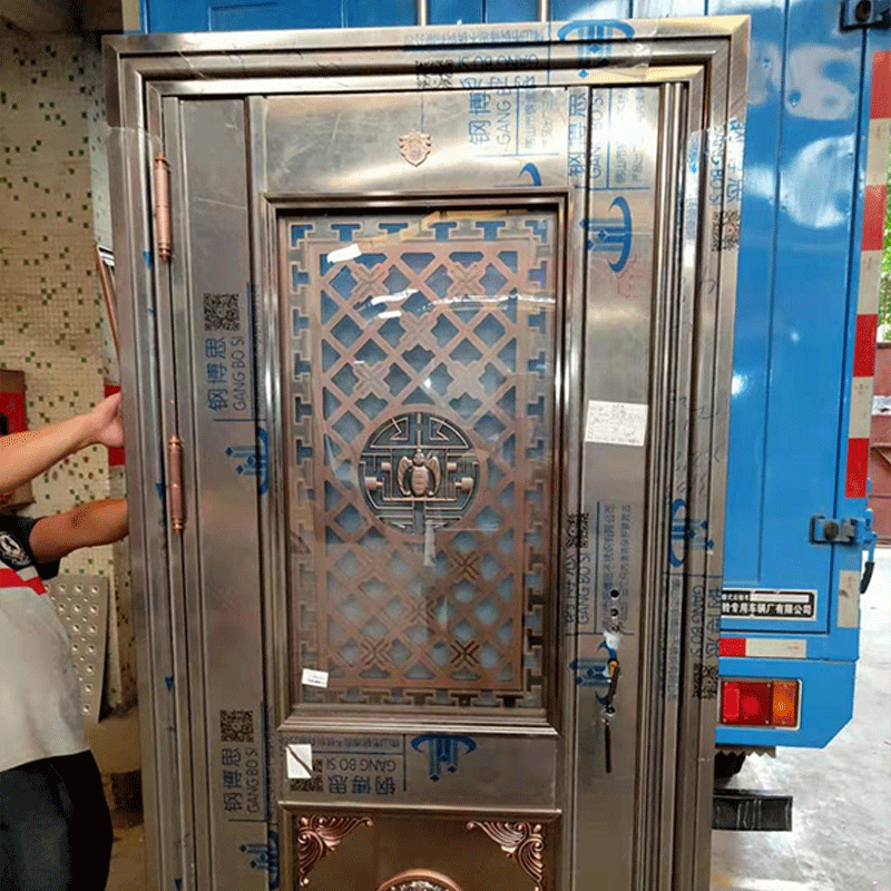 厂家生产 铝合金防盗门 单开入户门 甲级钢制防火门 铝合金入户门