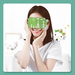高品质跨境电商冰感盒装眼罩印花女专用独立包装冷敷眼罩定制logo