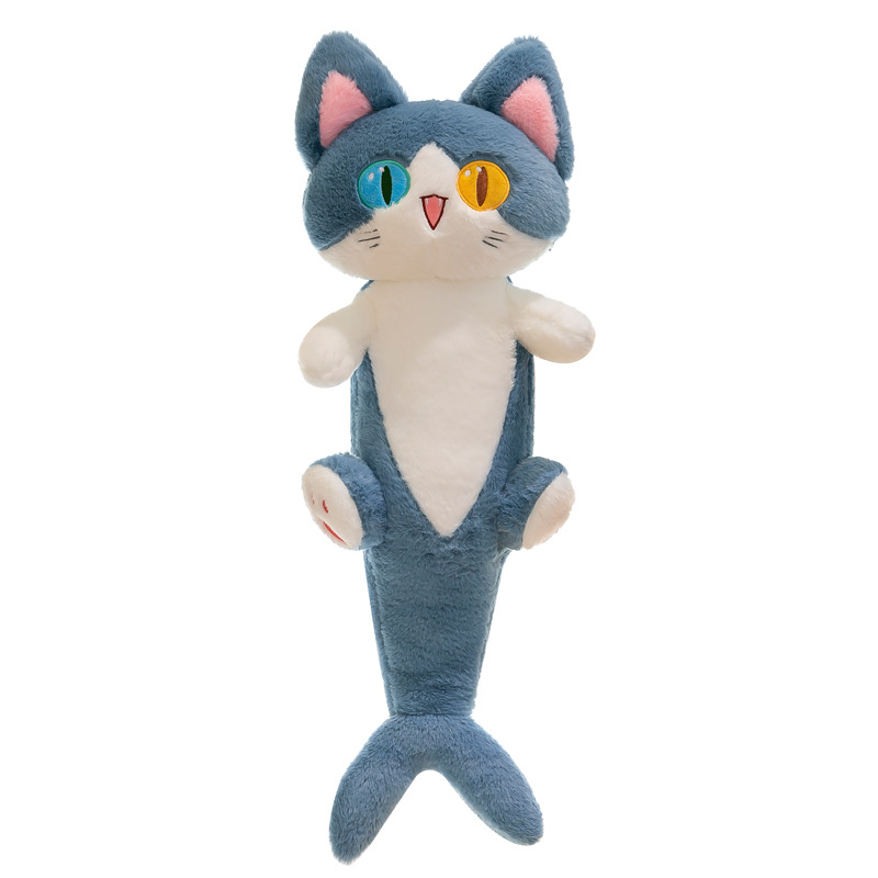 Foreign Trade Wholesale Shark Cat Doll Plush Toys Marine Animal Doll Girl Children Sleep Companion Pillow