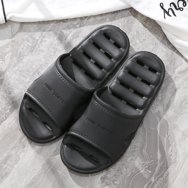 Bathroom Slippers Women's Summer Household Bath Non-Slip Home Indoor Leaking Quick-Drying Slippers Men's Summer