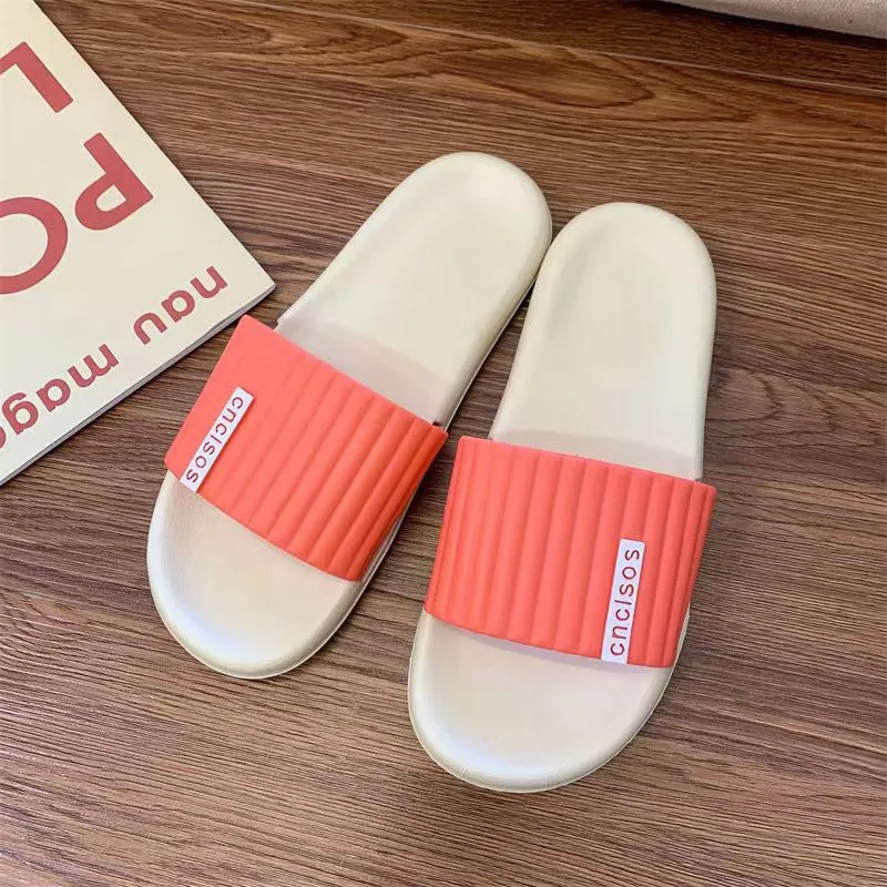 Home Men's Slippers Summer Indoor Lightweight Couple Slippers Bathroom Non-Slip Home Flip Flops Soft Bottom Sandals Women