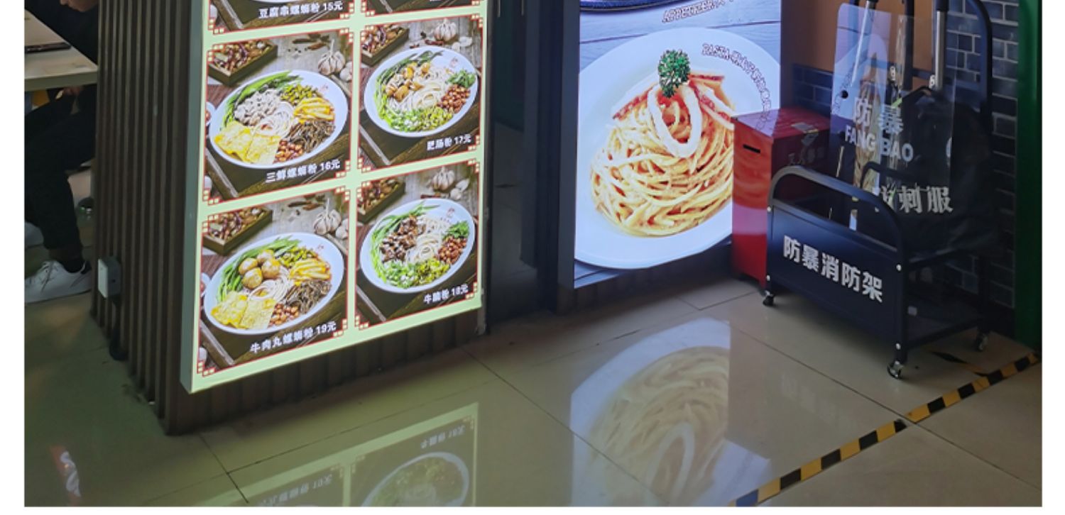 软膜灯箱设计招牌点餐菜单广告拉布无边框卡布灯箱广告牌餐饮