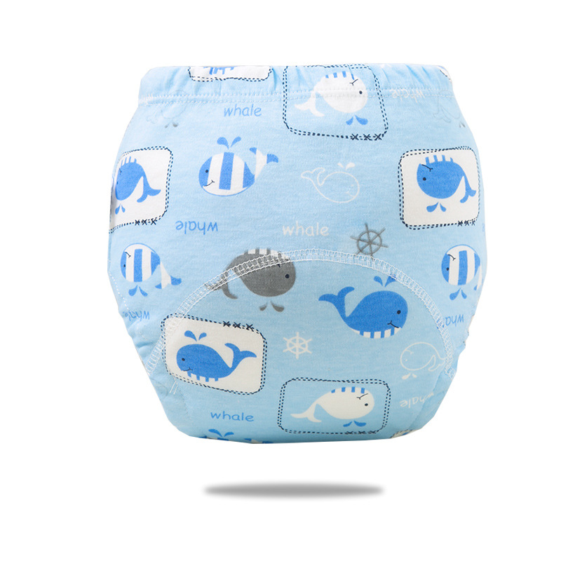 Baby Toilet Training Pants Pure Cotton Waterproof Washable Ring Diaper Pants Pocket Baby Girl Boy Diaper Underwear