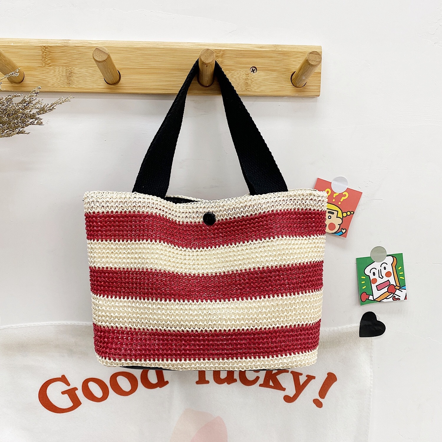 2021 New Woven Portable Women's Bag Ins Straw Woven Fashion Tote Beach Bag Hand-Held Lunch Box Bento Wholesale