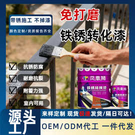 防腐涂料金属钢构铁锈转化防锈漆 翻新栏杆铝管彩钢瓦翻新专用漆