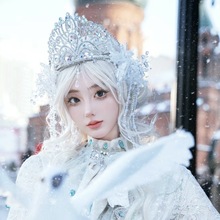 俄罗斯公主写真头饰哈尔滨旅游写真道具新娘发箍古风异域风情发冠