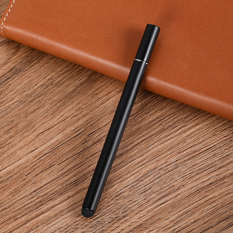 圆盘电容笔二合一手写笔手机ipad电容笔磁吸笔帽触控笔印刷logo