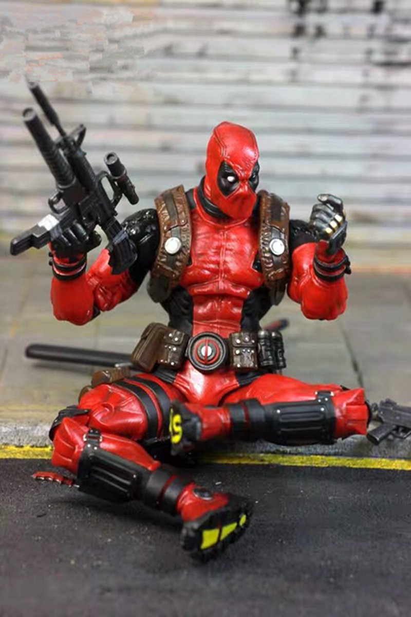 neca死侍复仇者联盟x战警死侍 可动人偶手办摆件