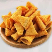 山东锅巴膨化食品生产线 笨笨狗夹心米果生产线 妙脆角双螺杆设备