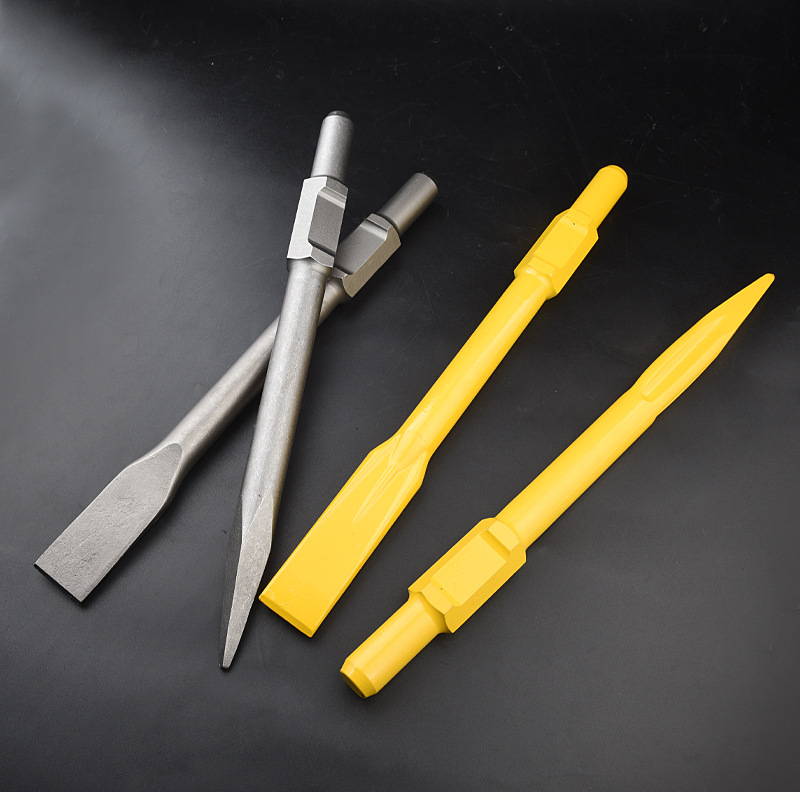 电镐凿子65a通用铬钢锻造电镐头 尖凿 扁凿扁铲夯实锤镐头