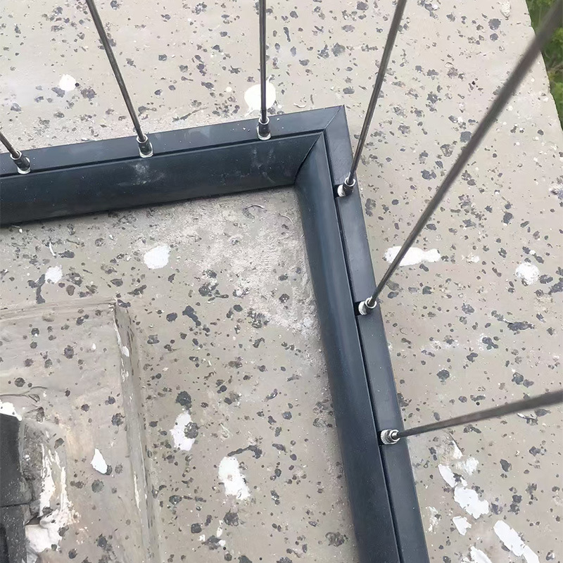 儿童防护栏隐形防盗网钢丝实心钢隐形防护网阳台高层飘窗窗户护栏