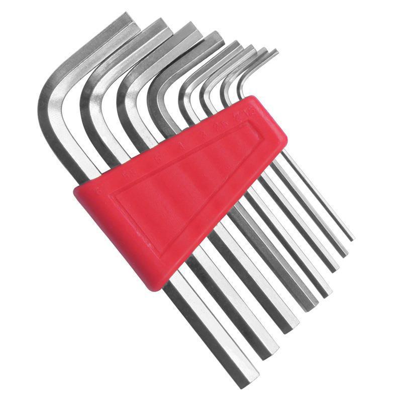 Xi Meng Hex Wrench Set Metric British Short Ball Head Hex Wrench Set Cross-Border L-Type Wrench