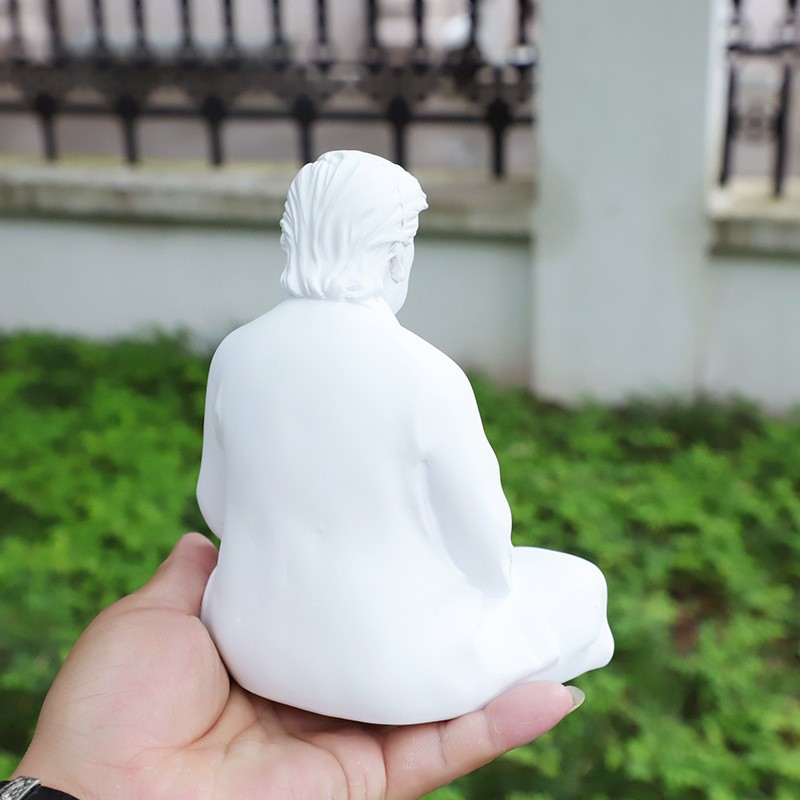 跨境电商热销树脂工艺品家居立体树脂摆件 佛教打坐川普懂王雕像