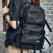 韩版工装背包男双肩包大容量出差旅行男士高中生大学生电脑包书包