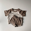 children Korean Edition Summer wear new pattern suit Simplicity leisure time Hit color Raglan Short sleeved T-shirt shorts men and women suit children Korean Edition Summer wear new pattern suit Simplicity leisure time Hit color Raglan Short sleeved T-shirt shorts men and women suit