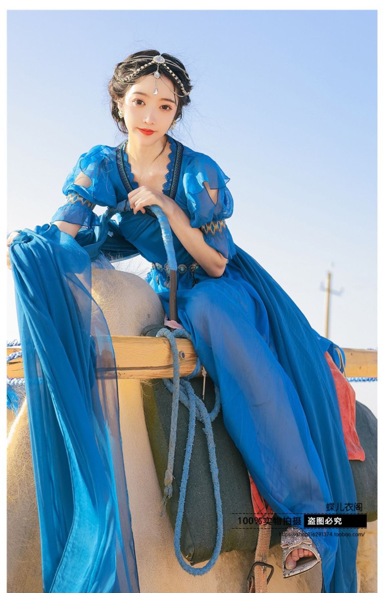 西域公主服装敦煌异域风情印度新疆民族风女装连衣裙沙漠拍照衣服