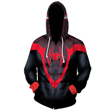 2020新款 PS 蜘蛛动漫3D卫衣 时尚拉链卫衣