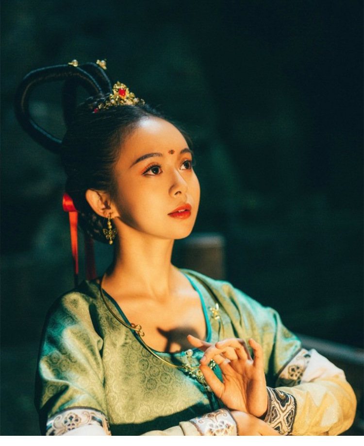 汉服假发包古风大唐敦煌造型垫发古装发型仙女发棒cos飞天发髻