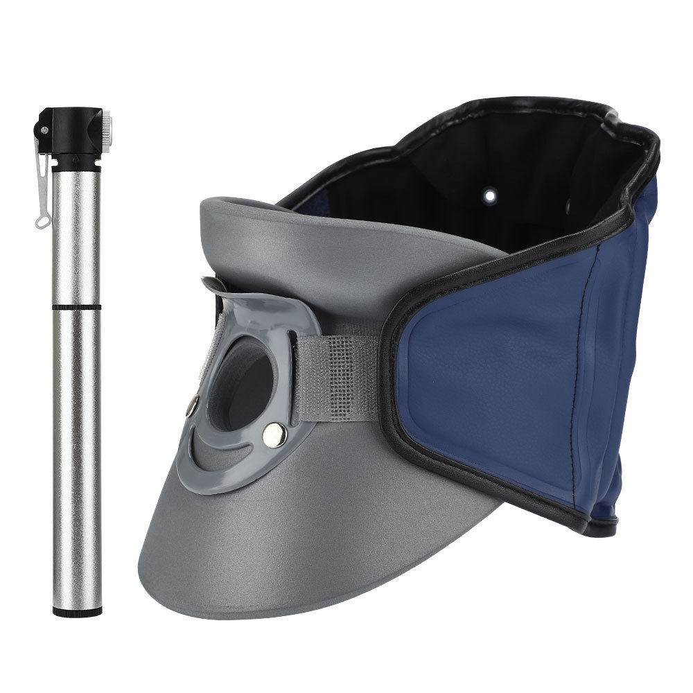 跨境新款高分子颈椎病医疗辅助护具充气式固定拉伸脖子颈椎牵引器