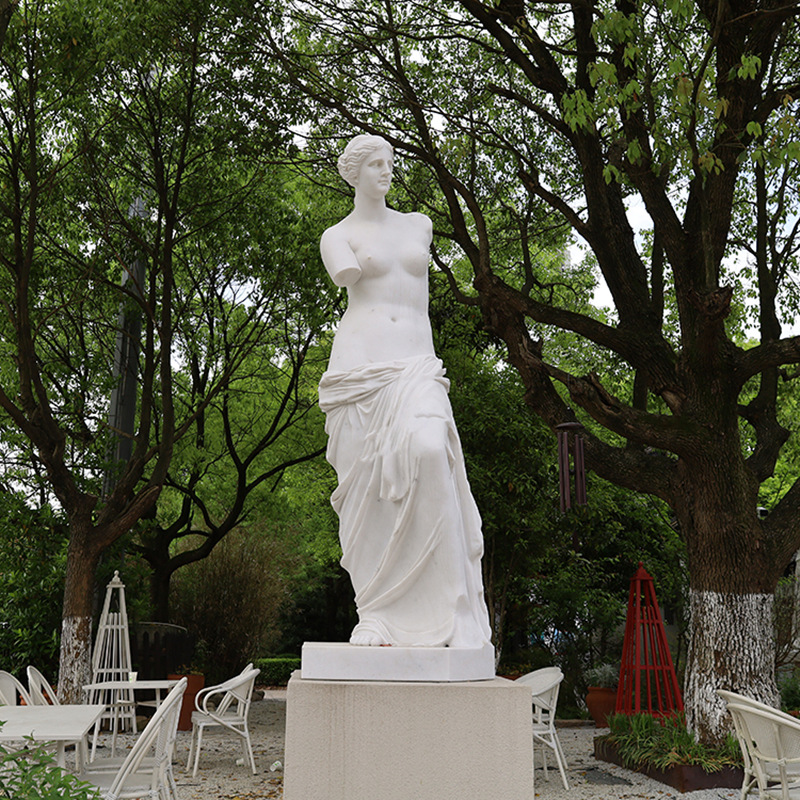 石雕维纳斯雕像大理石大卫雕塑欧式西方人物维纳斯断臂女神摆件