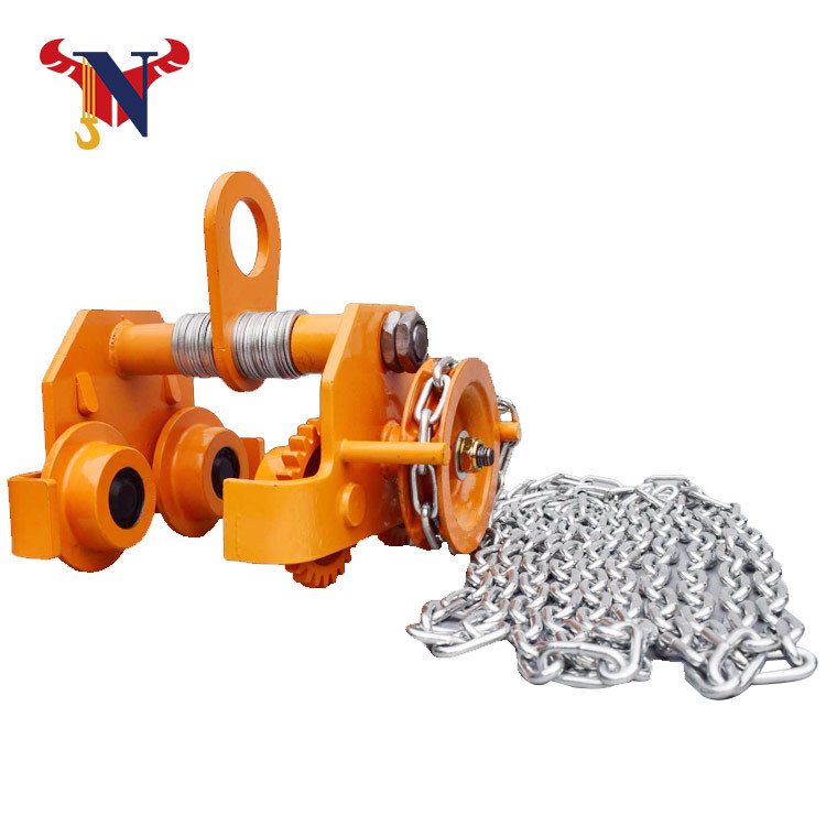 厂家批发手拉跑车手拉小车单轨行车2t3m手拉葫芦跑车防撞跑车