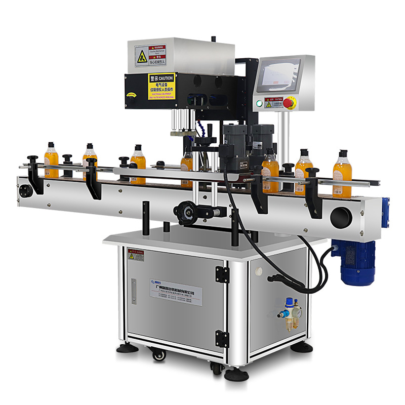全自动四轮旋盖机日化矿泉水瓶塑料瓶搓盖机玻璃瓶饮料酒瓶拧盖机