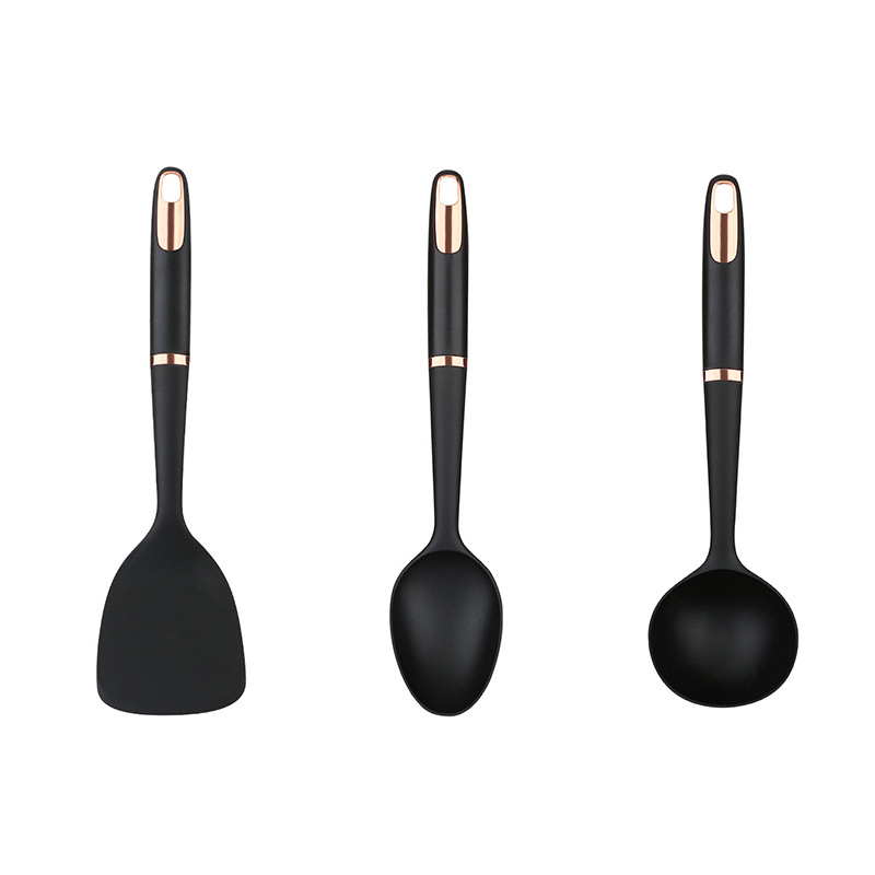 Kitchen Non-Stick Pan Kitchen Spatula Soup Spoon and Strainer Omelette Shovel Nylon Spatula Set Cooking Tools 9-Piece Set