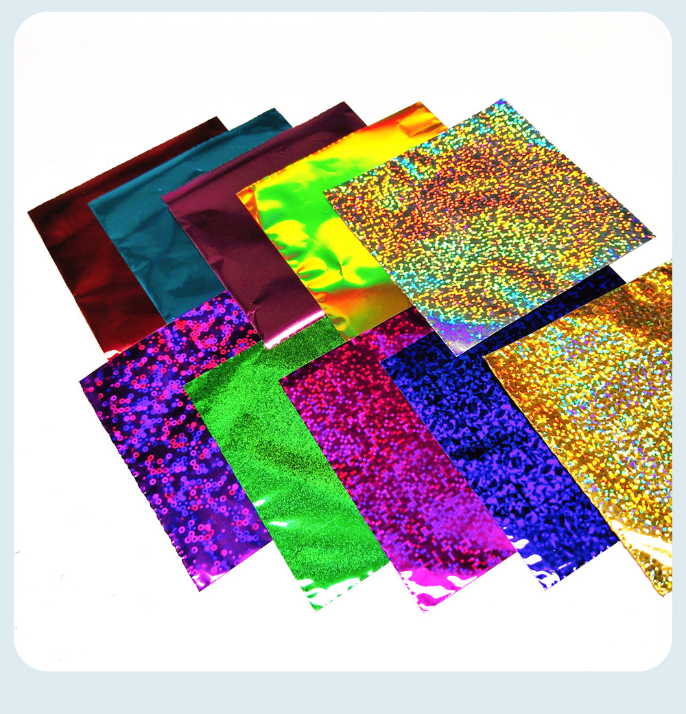 镭射纸闪光纸纸鹤荧光纸彩纸折纸珠光纸儿童亮光纸电光纸彩色剪纸