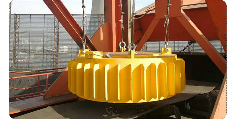 rcdb电磁除铁器 金属铁矿皮带悬挂式电磁除铁器 圆盘式除铁设备