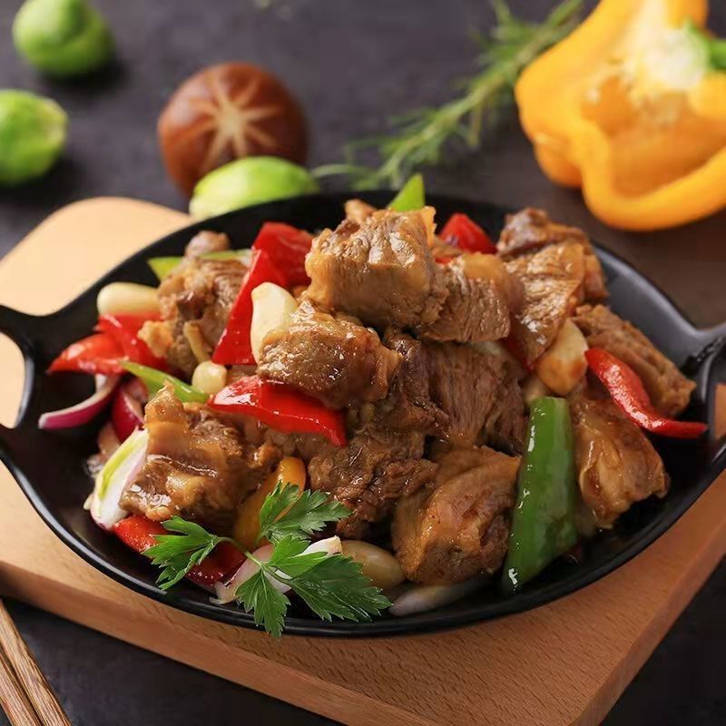 内蒙筋头巴脑牛板肉筋牛腩炖牛肉真空速食熟食成品菜开袋即食