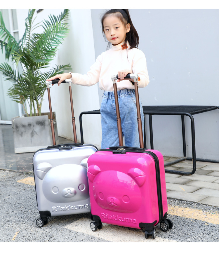3d立体卡通儿童行李箱18寸男女宝宝万向轮拉杆箱小孩子登机箱20寸