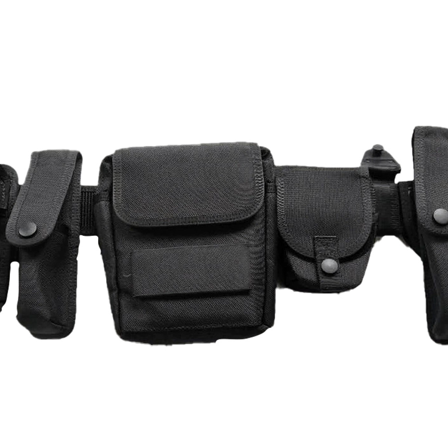 新标六件套杜邦尼龙1680d牛津布多功能战术腰带户外安保执勤腰带