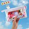 transparent PVC Cosmetic women ins waterproof Storage bag Hearts Portable travel Storage Take it with you Wash bag Pencil bag transparent PVC Cosmetic women ins waterproof Storage bag Hearts Portable travel Storage Take it with you Wash bag Pencil bag
