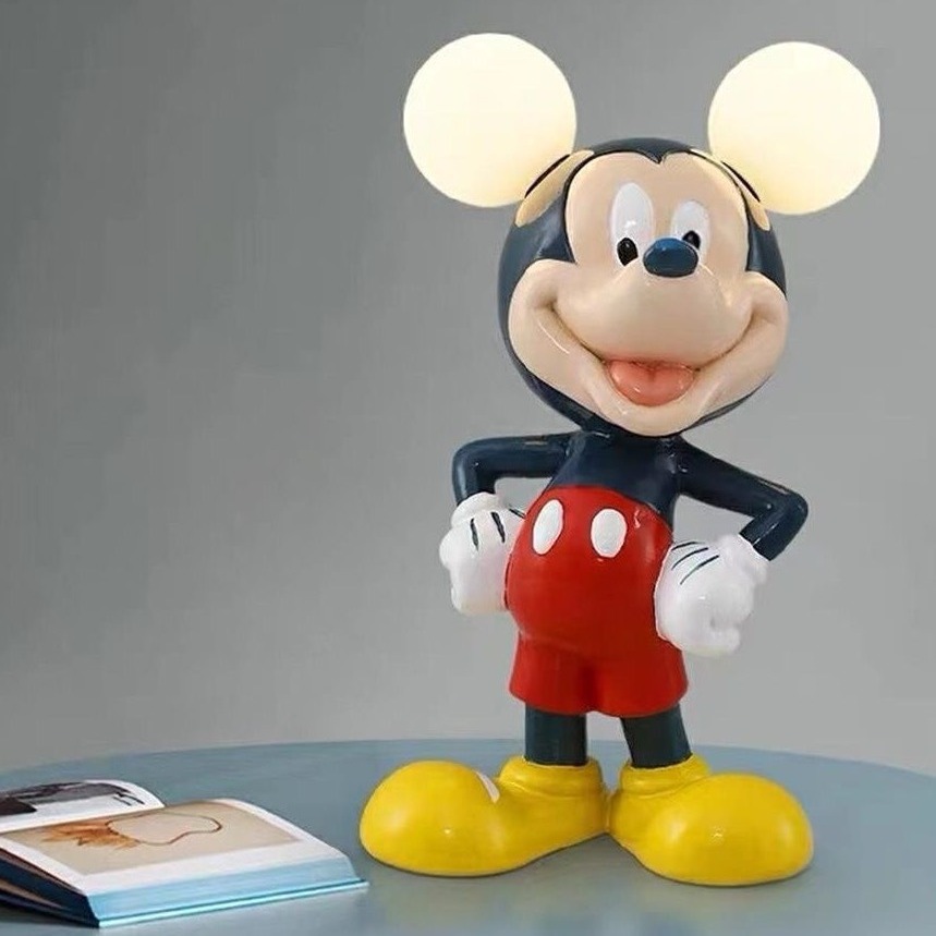 新款米奇台灯卧室卡通创意床头米老鼠可爱少女氛围儿童房网红装饰