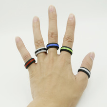 亚马逊跨境硅胶戒指运动指环个性设计戒指饰品现模开发BSCI工厂
