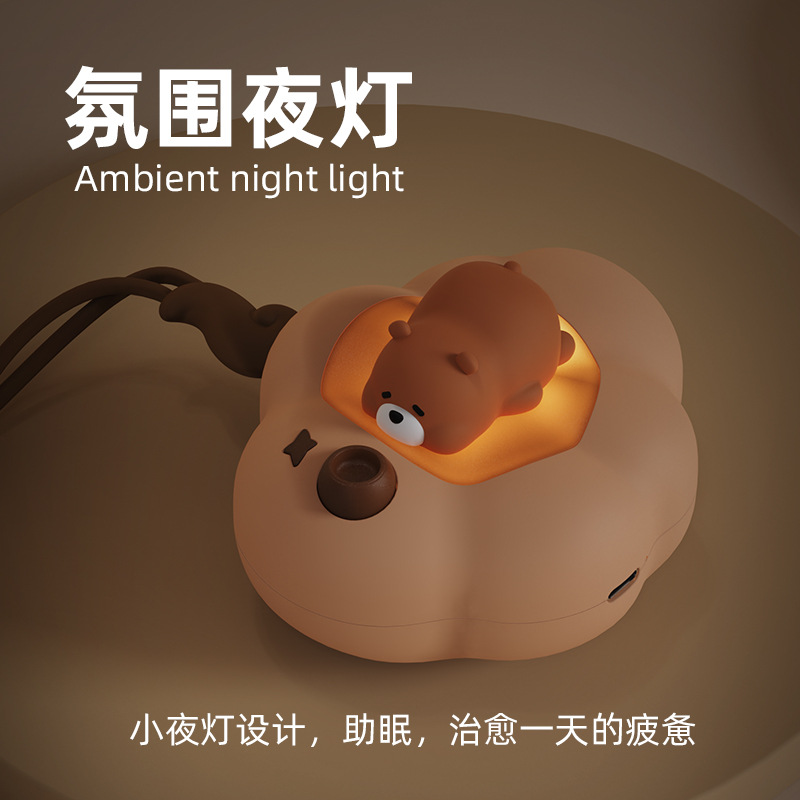 The same cloud pet warm hand treasure USB charging cartoon mini explosion-proof warm baby cute creative cute pet night light Application Scenario