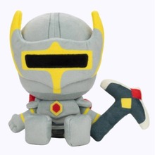 跨境新款Silver Armor Plush 银色盔甲毛绒玩具公仔 毛绒玩偶