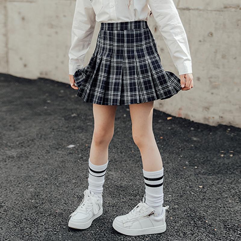 儿童学院风半身裙裤校服跨境2022新款秋装裙裤女童裤子儿童外穿裤裙假