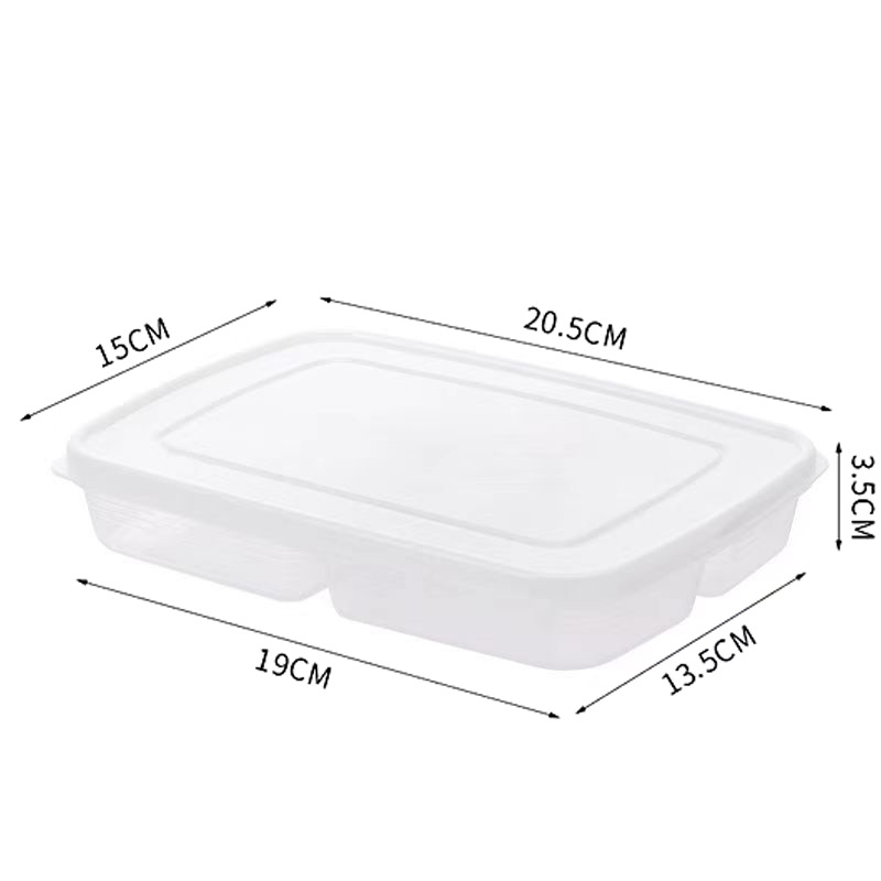 Refrigerator Storage Box Food Packing Crisper Food Grade Sealed Food Frozen Meat Four-Compartment Onion, Ginger and Garlic for Cooking and Refrigeration