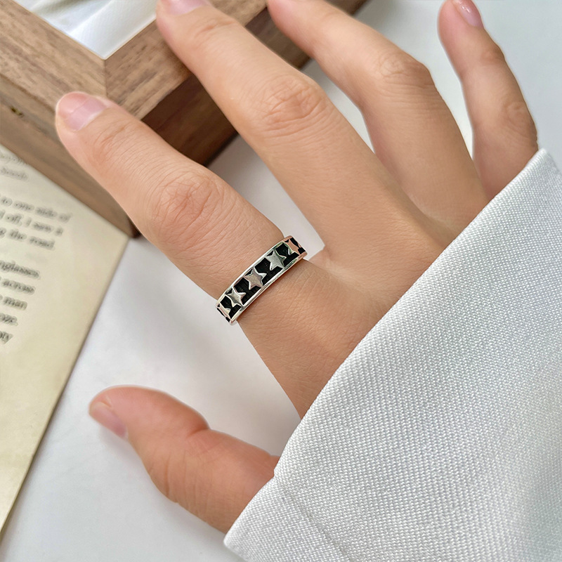 Ring Does Not Fade Special-Interest Design Opening Adjustable Index Finger Ring Retro High-Grade Light Luxury Ins Style Bracelet for Women