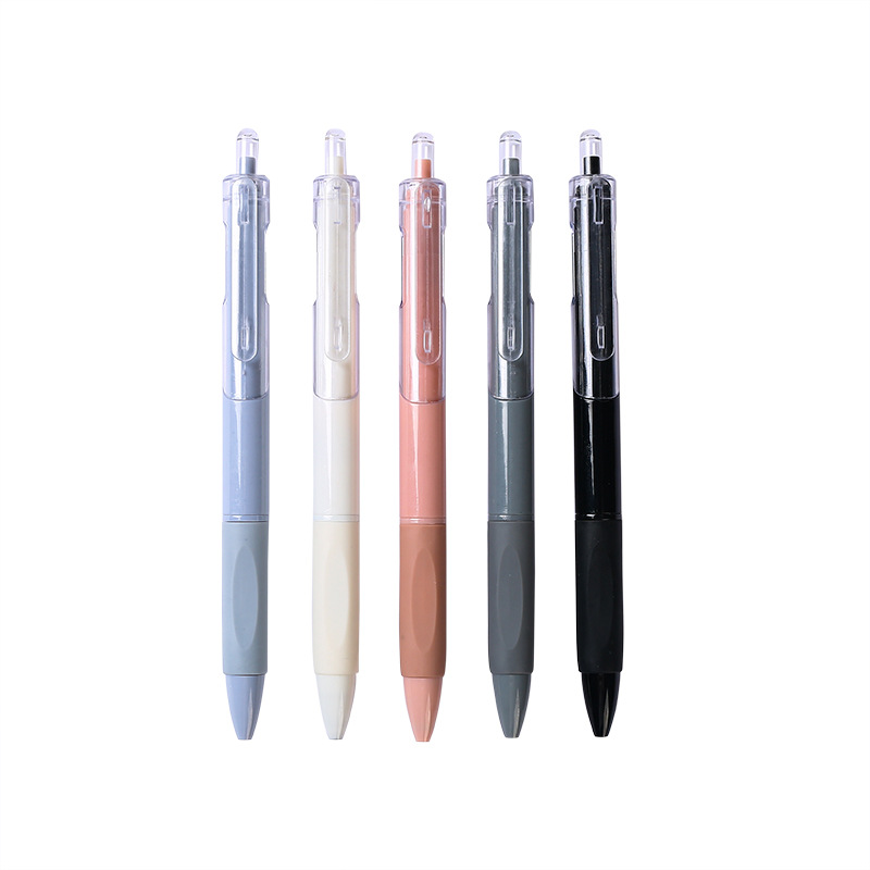 St Head Skin Tag Remover Retro Color Pressing Pen Neutral Brush Question Pen Jump Pen Carbon Ball Pen Wholesale 0.5mm Black