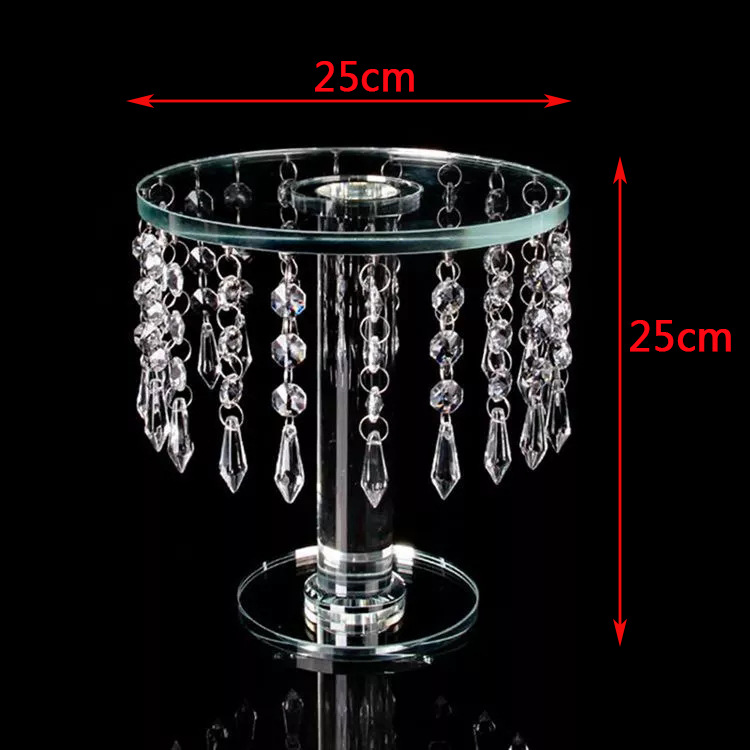 European-Style Cake Ornaments Creative Crystal Rotating Gift Cake Fruit Plate Dessert Table Display Stand Cake Stand Tray