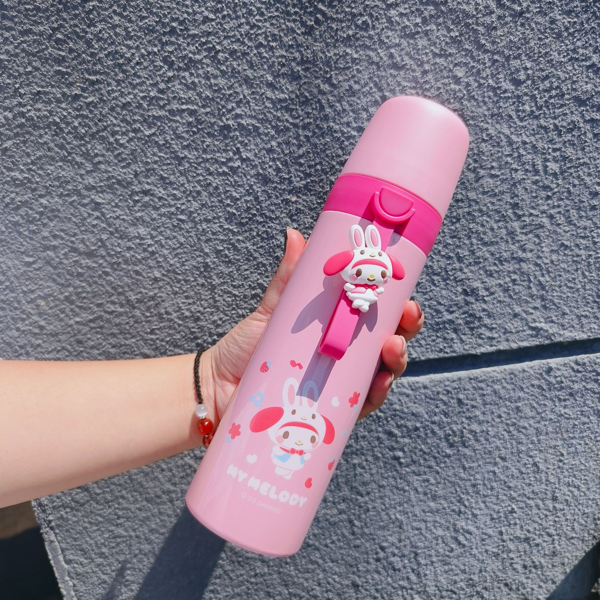 Genuine Sanrio Creative Cartoon Cup Student Good-looking Large Capacity Vacuum Cup Cute Portable Joint-Name Water Cup