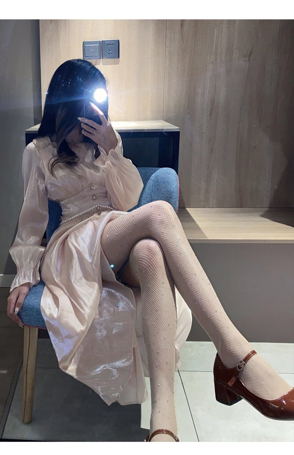 黑色丝袜女薄款ins潮性感黑丝渔网袜防勾丝春秋款带钻网红连裤袜