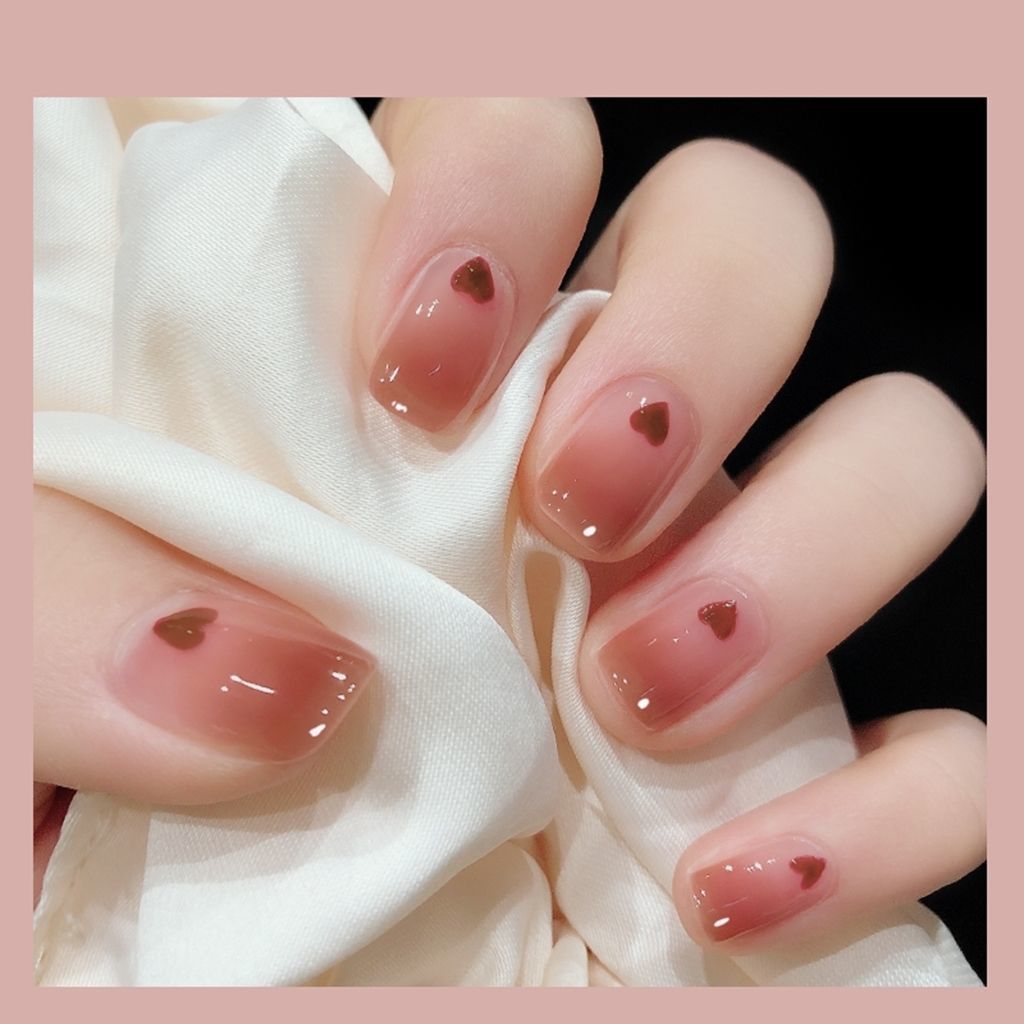 冰透亮晶晶指甲油免烤不可剥不易掉色持久显白果冻裸色学生美甲套