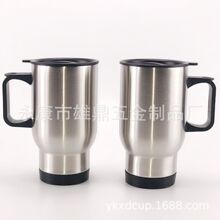 双层不锈钢汽车杯  车载水杯   手柄马克杯 AUTO  MUG